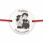 Brățară argint 925 cu bănuț Together We Have Everything, șnur reglabil — cadou romantic B-E0393