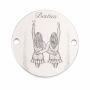 Bănuț de argint 925 Besties Personalizat E1580