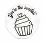 Bănuț de argint 925 gravat You Are The Sweetest E2108