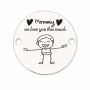 Bănuț argint We Love You This Much | Cadou mamă