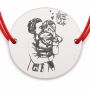 Brățară argint 925 cu bănuț Lovin' the Mom Life, șnur reglabil — cadou pentru mama B-E0391