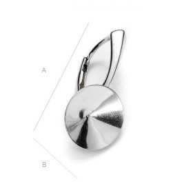 G0026-Leverback Swarovski Rivoli 12mm 1 bucata