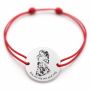Brățară argint 925 cu bănuț You are my one and only, șnur reglabil — cadou mamă-fiică B-E0520