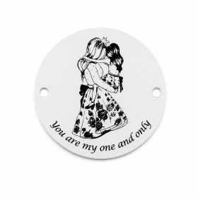 Bănuț de argint 925 gravat You Are My One And Only E0520