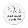 Bănuț argint Mămică Fericită | Cadou mamă