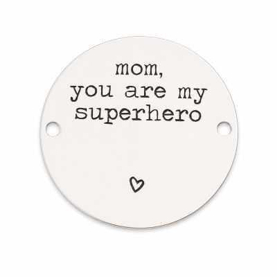 Bănuț argint Mom You Are My Superhero | Cadou mamă