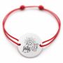 Brățară argint 925 cu bănuț Find Your Self, șnur reglabil — cadou pentru pasionații de munte B-E0783