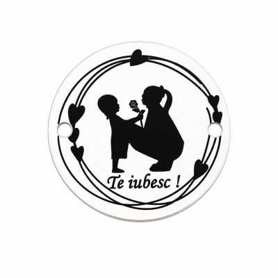Bănuț argint Te iubesc | Cadou emoționant