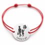 Brățară argint 925 cu bănuț Daddy’s Girl, șnur reglabil — cadou B-E1459