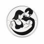Bănuț argint 925 familie cu bebeluș