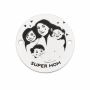 Bănuț argint gravat Super Mom - cadou mame