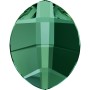 P0165-SWAROVSKI ELEMENTS 2204 Emerald Foiled 14x11mm 1 buc