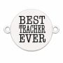 Bănuț argint relief Best Teacher Ever - cadou
