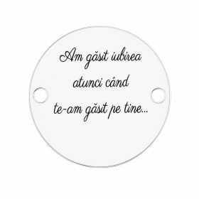 Bănuț "Am găsit iubirea" argint 925, 16.5 mm E1019 GS