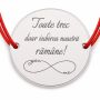 Brățară argint 925 Iubirea Noastră Rămâne, șnur reglabil — cadou B-E1506