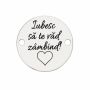 Bănuț "Iubesc Să Te Văd Zâmbind" argint 925, 16.5 mm E1627 GS