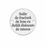 Element brățară bănuț cu mesaj amuzant despre lene din argint 925, gravură laser 16.5 mm E0933