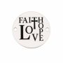 Element brățară Faith Love Hope argint 925 gravat