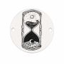 Element brățară clepsidră din argint 925, fotogravură laser 16.5 mm E1745