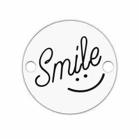 Pandantiv Medalion Argint 925 „Smile” Mic – Gravat 12mm E1846