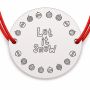 Brățară argint 925 Let it Snow cu globuri, șnur reglabil — cadou B-E0992