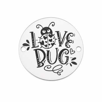 Bănuț gărgăriță Love Bug argint 925 16.5mm E1534