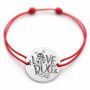 Brățară argint 925 cu bănuț gărgăriță Love Bug, șnur reglabil B-E1534