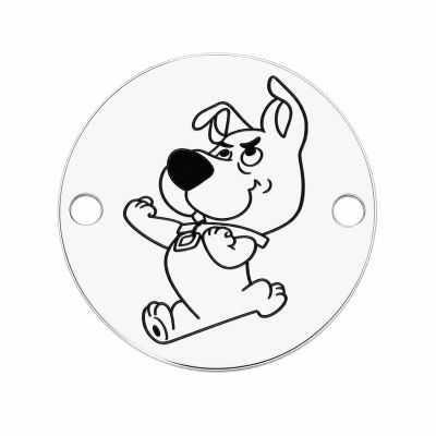 Medalion Scrappy-Doo din argint 925 16.5mm E0836-GS