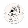 Medalion Scrappy-Doo din argint 925 16.5mm E0836-GS