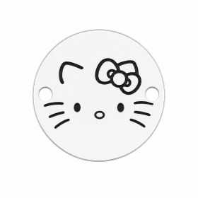 Bănuț Hello Kitty chip din argint 925 12mm E1853-G