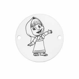 Medalion Masha din argint 925 16.5mm E1655-GS