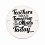 Bănuț profesori din argint 925, „Teachers create Tomorrow” 16.5mm E0399