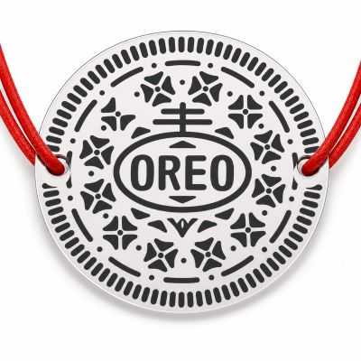 Brățară argint 925 cu motiv Oreo, șnur reglabil B-E0474