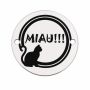 Bănuț Argint 925 "MIAU!!!" cu Pisică Gravată 16.5mm E1527