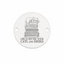 Bănuț Argint 925 "Life is Better with Cats and Books" 16.5mm E1867