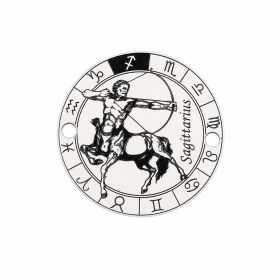 Element brățară zodie Săgetător din argint 925, gravat 16.5 mm E0364