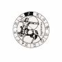 Element brățară zodie Săgetător din argint 925, gravat 16.5 mm E0364