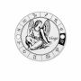 Element brățară zodie Fecioară din argint 925, gravat 16.5 mm E0366