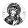 Bănuț Maica Domnului cu Pruncul argint 925 16.5 mm