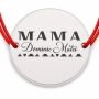 Brățară argint 925 MAMA personalizabilă cu numele copilului, șnur reglabil B-S141