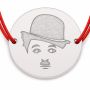 Brățară argint 925 cu comediant retro, șnur reglabil B-E1239