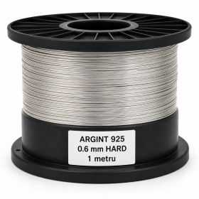 SR04 - Sarma de argint 0.6mm HARD WIRE 1metru