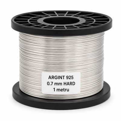 SR05 - Sarma de argint 0.7mm HARD WIRE 1metru