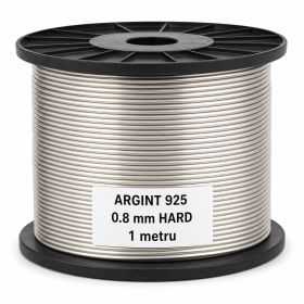 SR06 - Sarma de argint 0.8mm HARD WIRE 1metru
