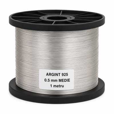 SR12 - Sarma de argint 0.5mm duritate medie 1 metru