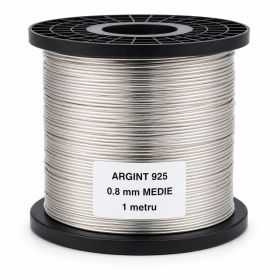 SR13 - Sarma de argint 0.8mm duritate medie 1 metru
