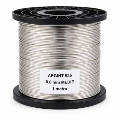 SR13 - Sarma de argint 0.8mm duritate medie 1 metru