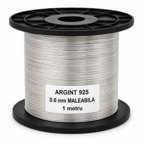SR17 - Sarma de argint 0.6mm Maleabila 1 metru