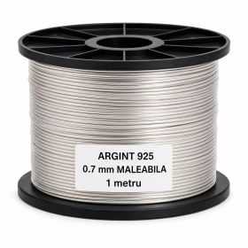 SR18 - Sarma de argint 925 0.7mm Maleabila- 1 metru