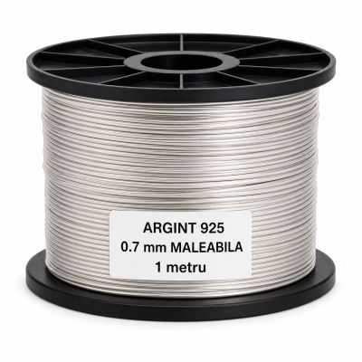 SR18 - Sarma de argint 925 0.7mm Maleabila- 1 metru